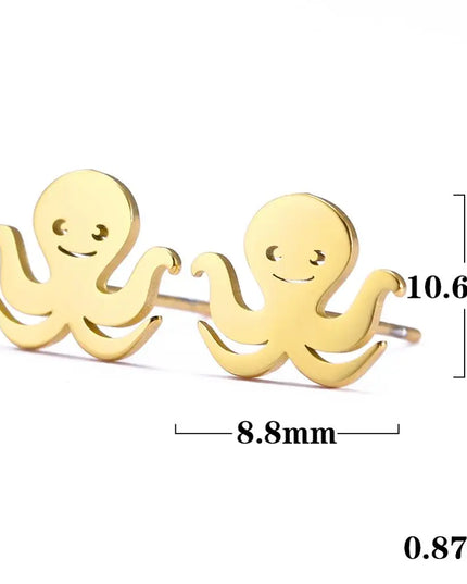 Goldene Einhorn Ohrstecker für dich