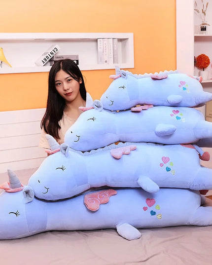 Dein riesiges flauschiges Einhorn Kissen!