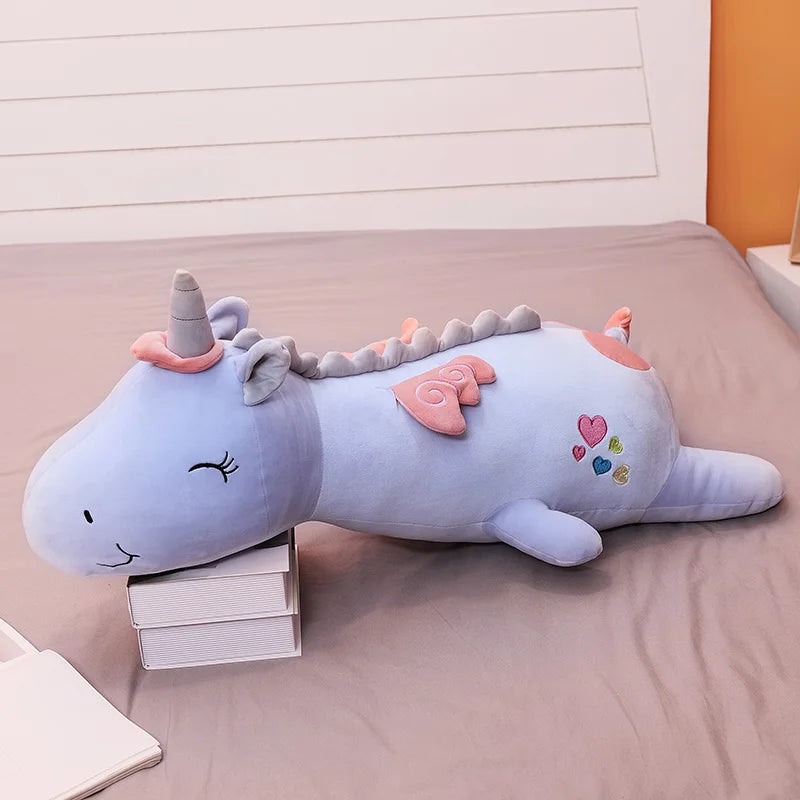 Dein riesiges flauschiges Einhorn Kissen!