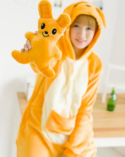 Dein kuscheliger Einhorn Onesie Regenbogen!