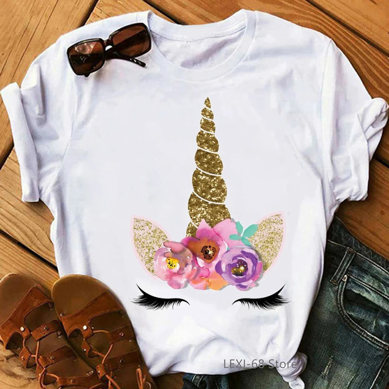 Dein Einhorn T-Shirt: Schwarz & voller