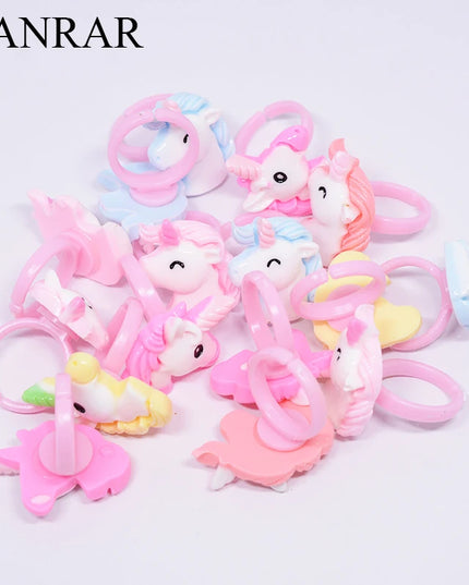 Dein bunter Einhorn Ring Mix für magische