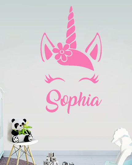 Dein Name, dein Einhorn Wandtattoo!