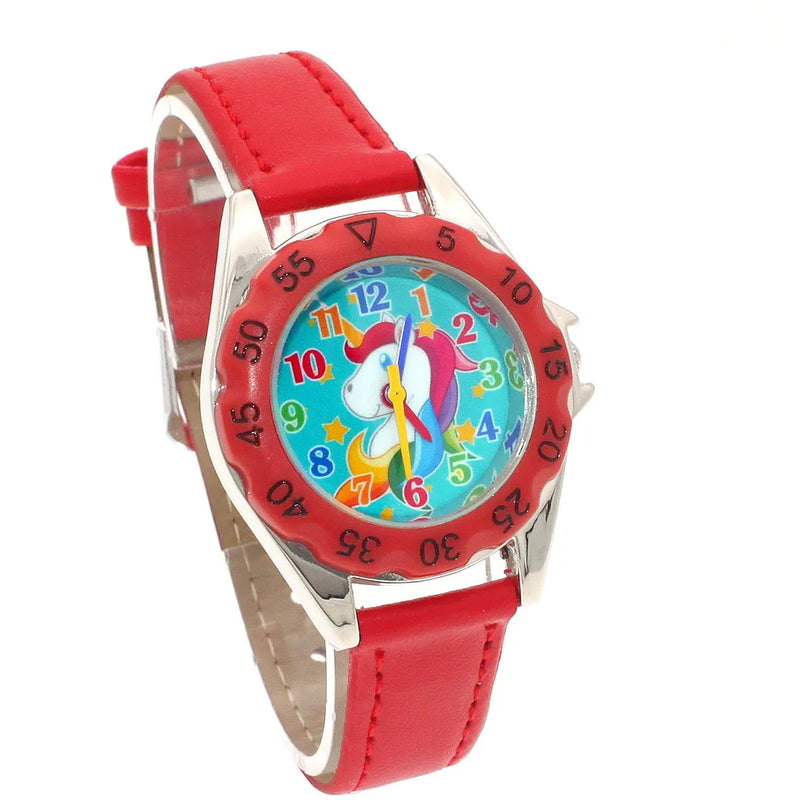Deine stilvolle Einhorn Uhr aus Leder!