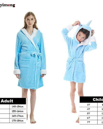Warmer Einhorn Pyjama für kuschelige