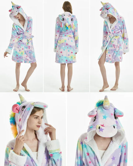 Warmer Einhorn Pyjama für kuschelige