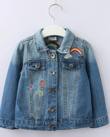 Deine coole Einhorn Jacke im Denim-Look!
