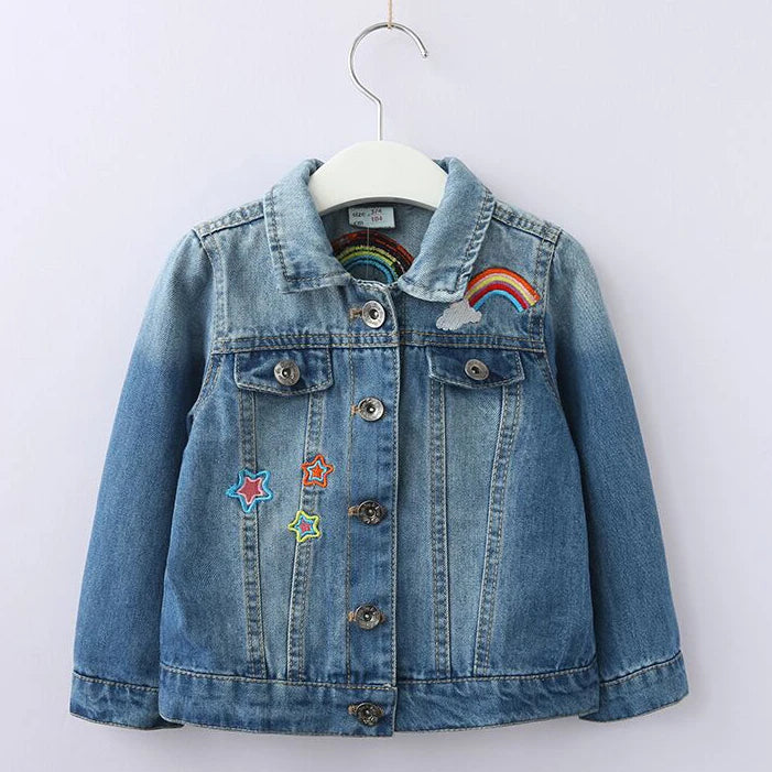 Deine coole Einhorn Jacke im Denim-Look!