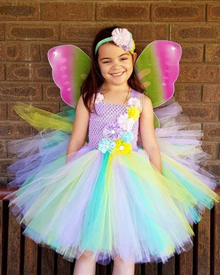 Traumhaftes Einhorn Kostüm Tutu Kleid
