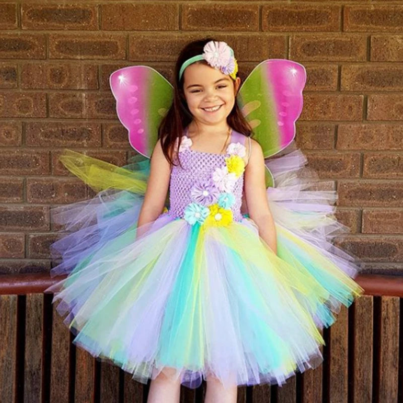 Traumhaftes Einhorn Kostüm Tutu Kleid
