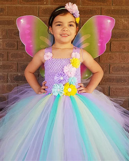 Traumhaftes Einhorn Kostüm Tutu Kleid