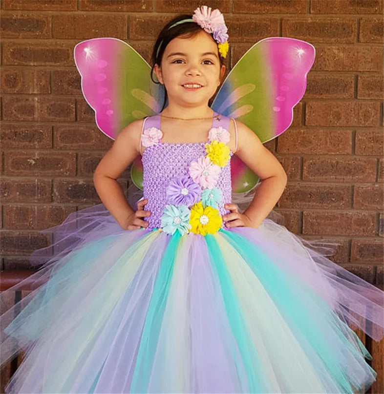 Traumhaftes Einhorn Kostüm Tutu Kleid
