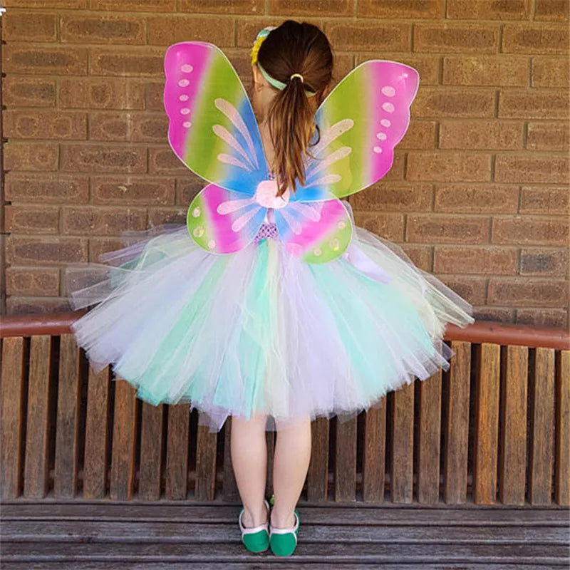 Traumhaftes Einhorn Kostüm Tutu Kleid