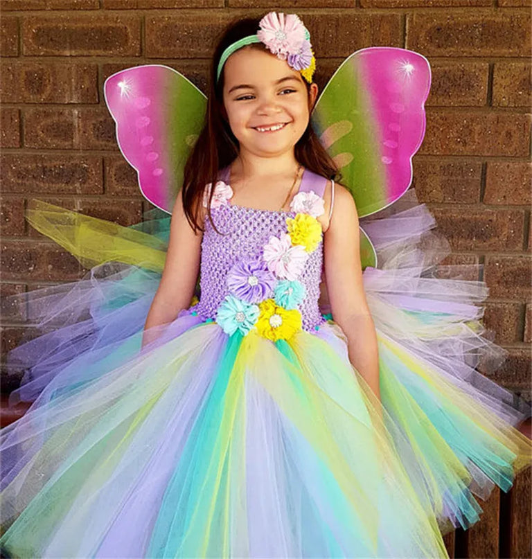Traumhaftes Einhorn Kostüm Tutu Kleid