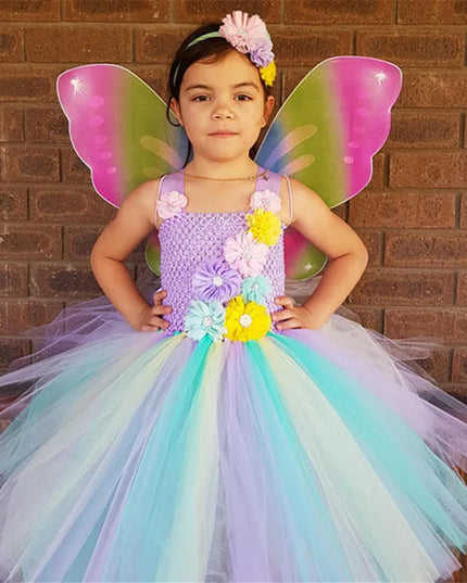 Traumhaftes Einhorn Kostüm Tutu Kleid