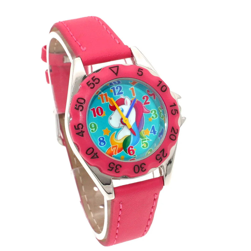 Deine stilvolle Einhorn Uhr aus Leder!