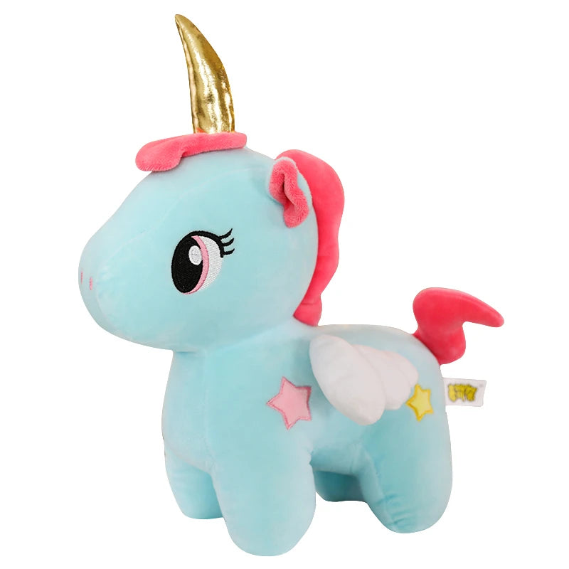 Kawaii Mini-Einhorn Schlüsselanhänger aus weichem Plüsch in 10 und 20 cm