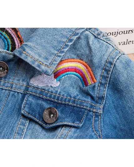 Deine coole Einhorn Jacke im Denim-Look!