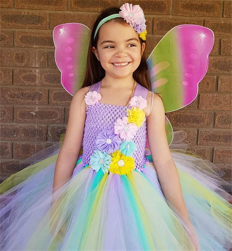 Traumhaftes Einhorn Kostüm Tutu Kleid