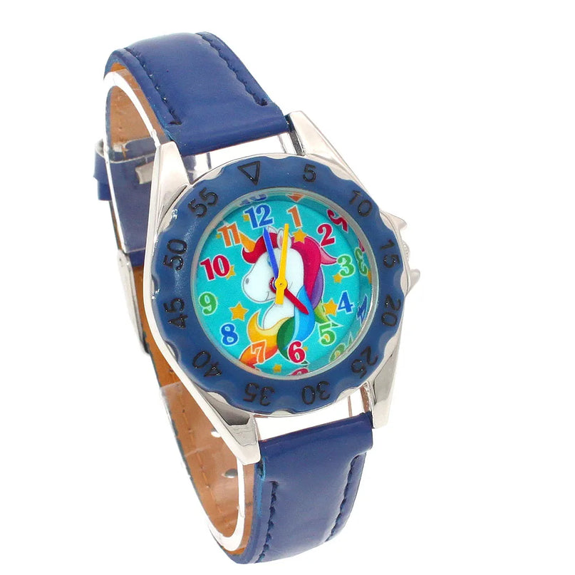 Deine stilvolle Einhorn Uhr aus Leder!