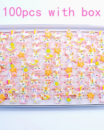 Dein bunter Einhorn Ring Mix für magische