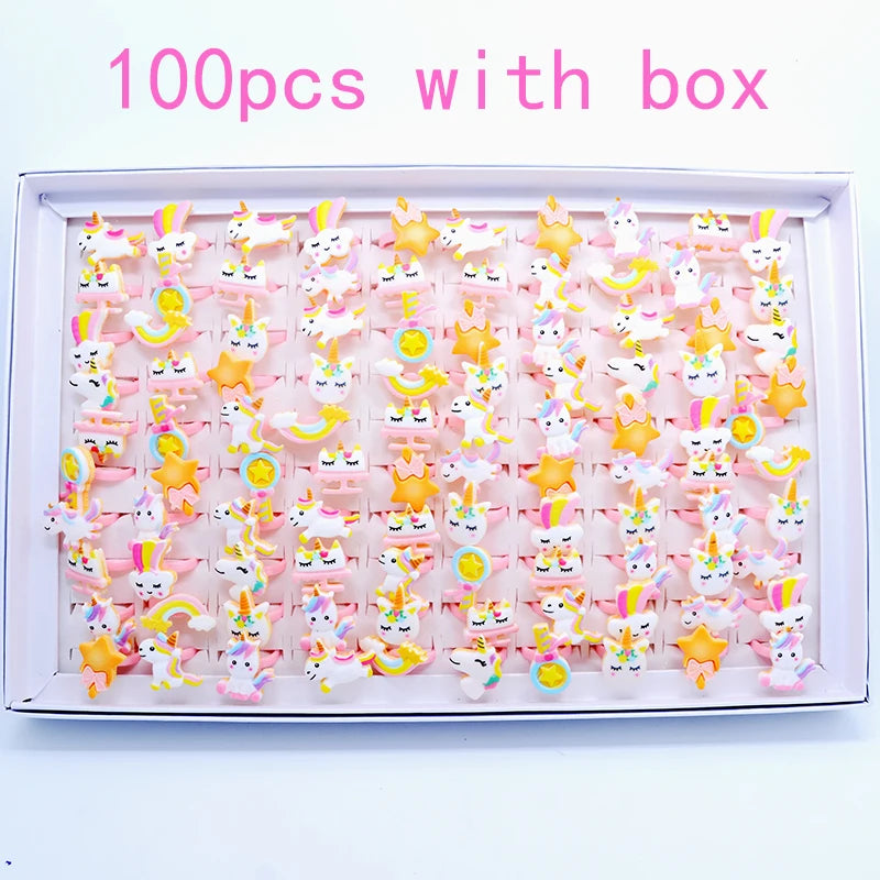 Dein bunter Einhorn Ring Mix für magische