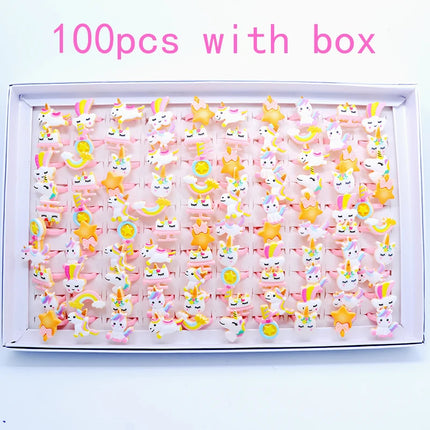 Dein bunter Einhorn Ring Mix für magische