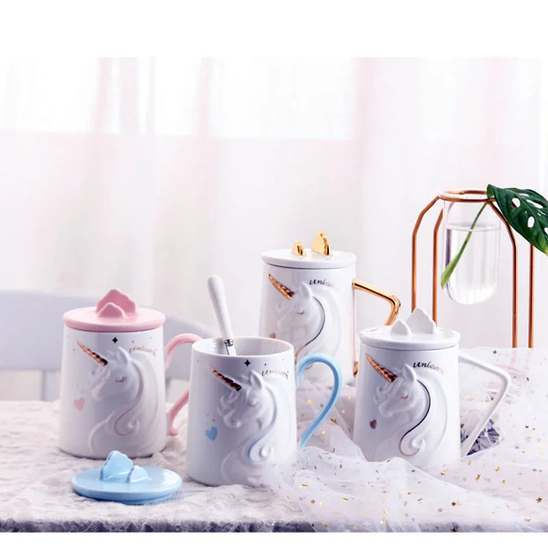 Deine clevere Einhorn Tasse mit Handyhalter!