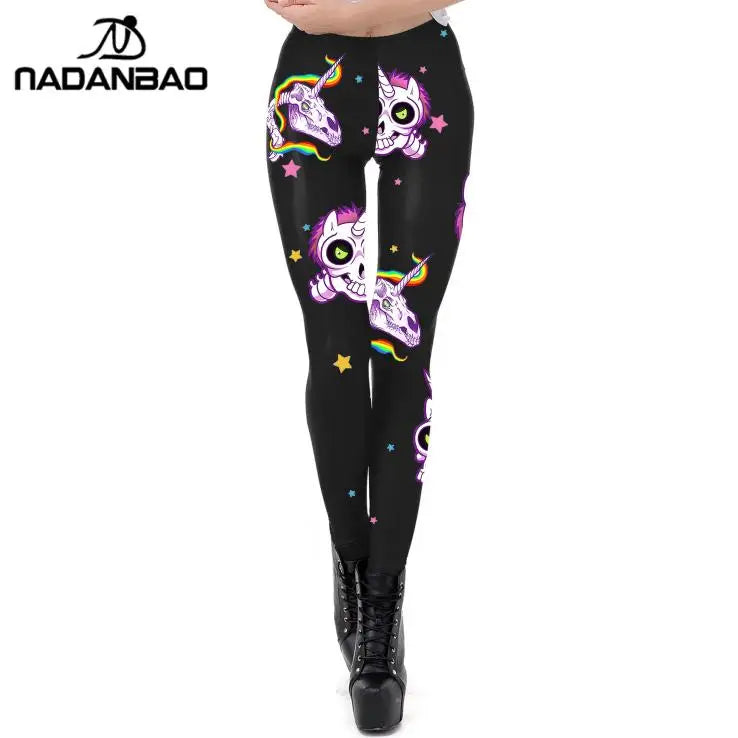 Deine Einhorn Leggings mit Cartoon-Charme!