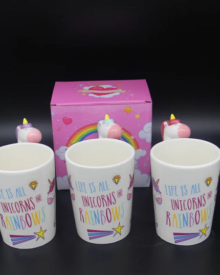 Deine Einhorn Tasse mit Tiergriff!