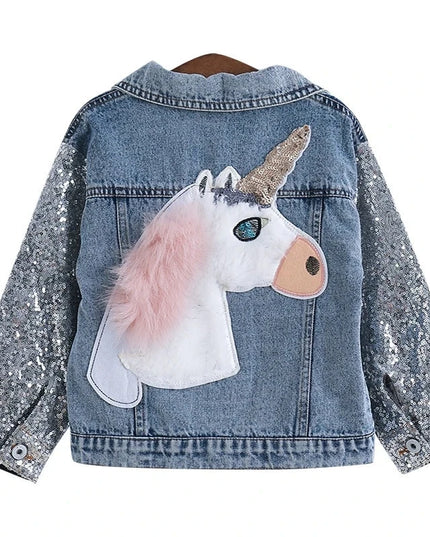 Deine glitzernde Einhorn Jacke für kleine