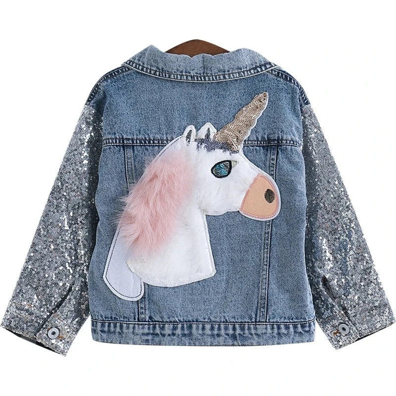 Deine glitzernde Einhorn Jacke für kleine