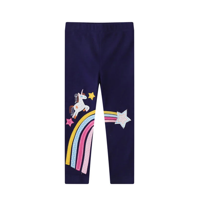 Deine coole Einhorn Leggings mit Stickerei