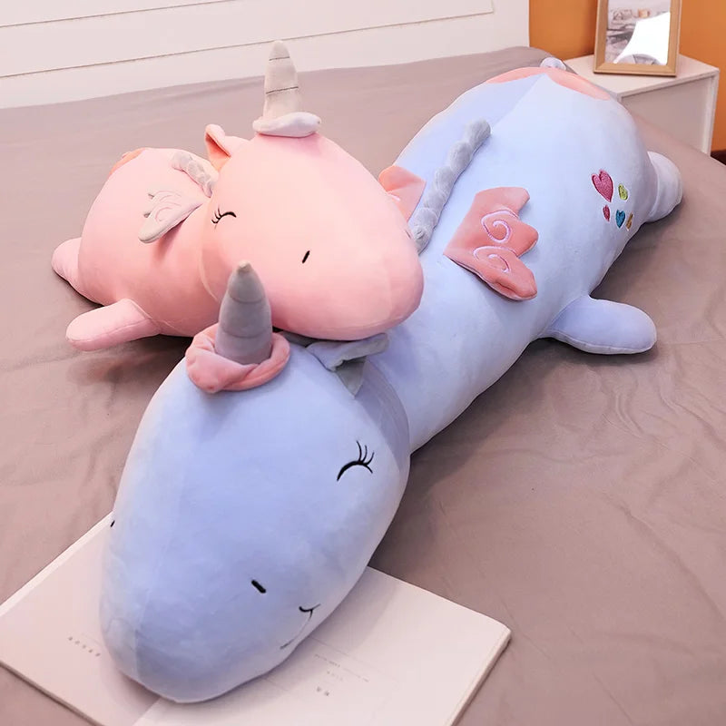 Dein riesiges flauschiges Einhorn Kissen!