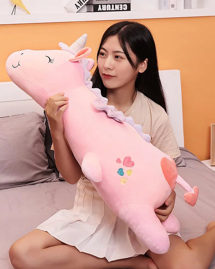 Dein riesiges flauschiges Einhorn Kissen!