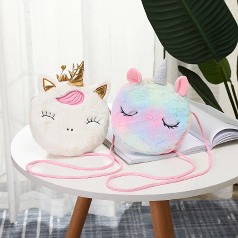 Deine flauschige Einhorn Umhängetasche!