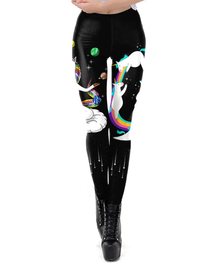 Deine Einhorn Leggings mit Cartoon-Charme!