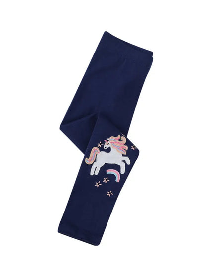 Deine coole Einhorn Leggings mit Stickerei