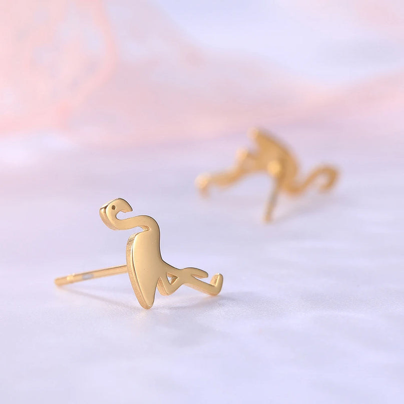 Goldene Einhorn Ohrringe, dein magischer