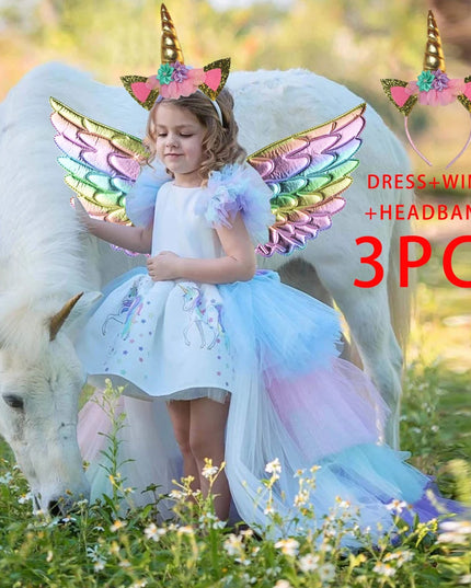 Dein strahlendes Regenbogen Einhorn Kostüm!