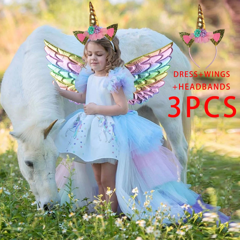 Dein strahlendes Regenbogen Einhorn Kostüm!