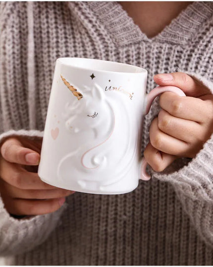 Deine clevere Einhorn Tasse mit Handyhalter!