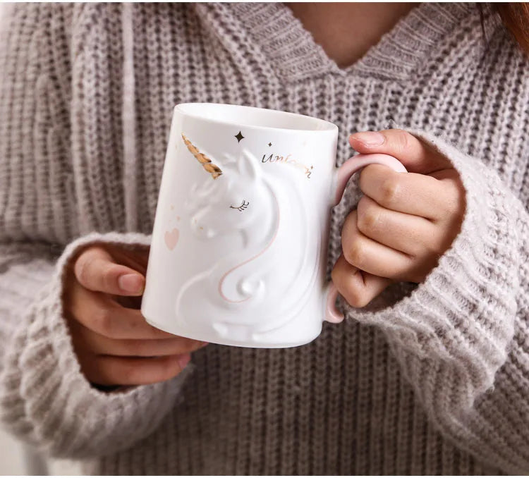 Deine clevere Einhorn Tasse mit Handyhalter!