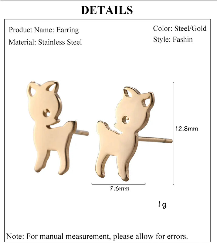 Goldene Einhorn Ohrringe, dein magischer