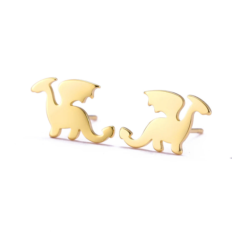 Goldene Einhorn Ohrringe, dein magischer