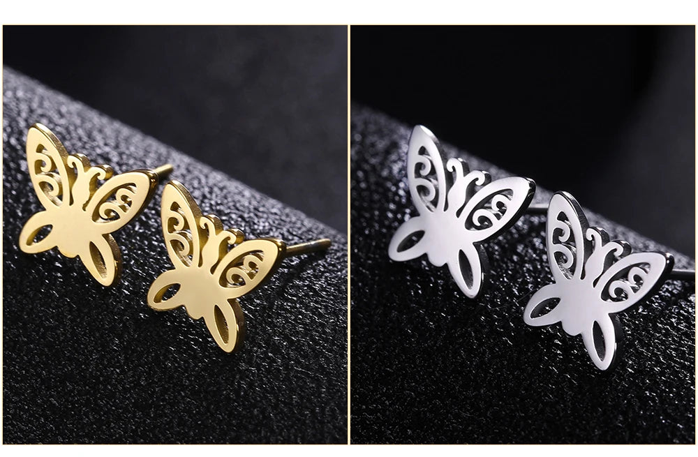 Goldene Einhorn Ohrstecker für dich