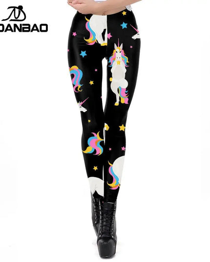 Deine Einhorn Leggings mit Cartoon-Charme!