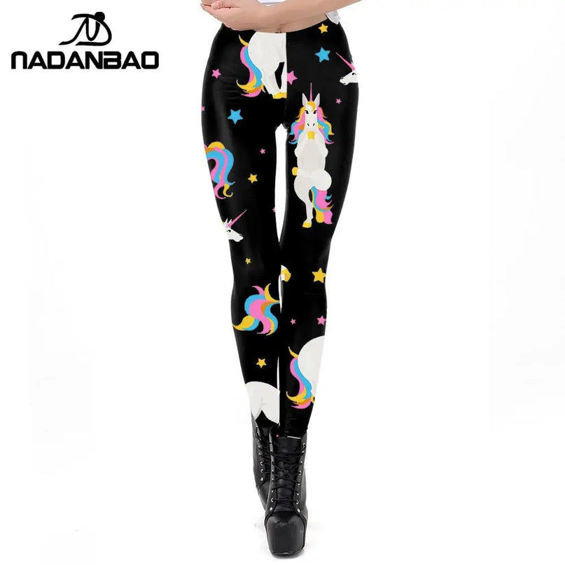 Deine Einhorn Leggings mit Cartoon-Charme!