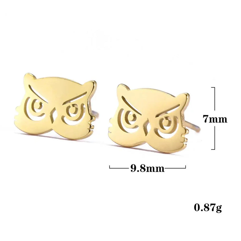 Goldene Einhorn Ohrstecker für dich
