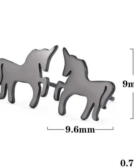 Goldene Einhorn Ohrstecker für dich